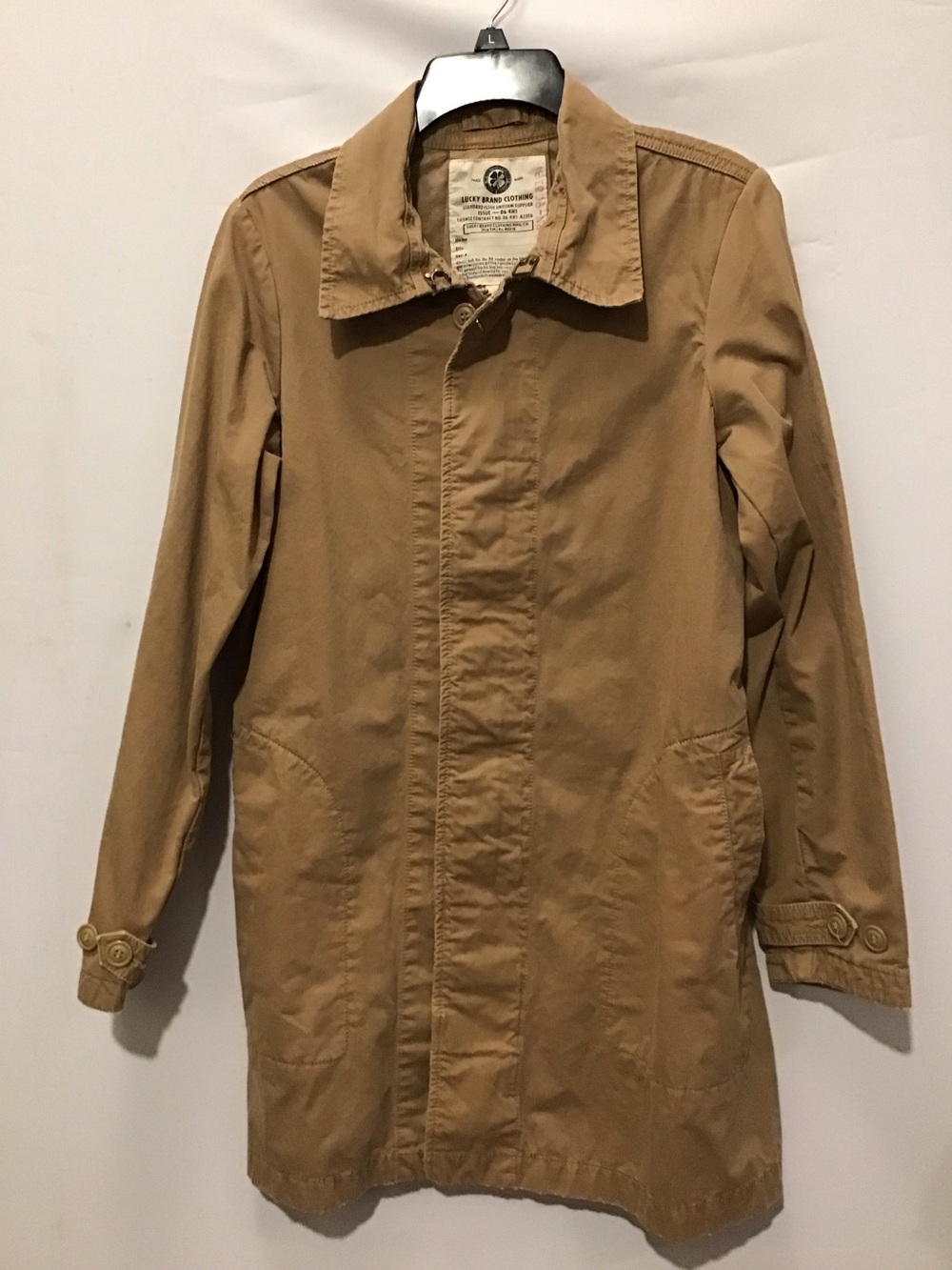 499 Lucky Brand . Men's Tan Lightweight Casual Coat RN-8C318